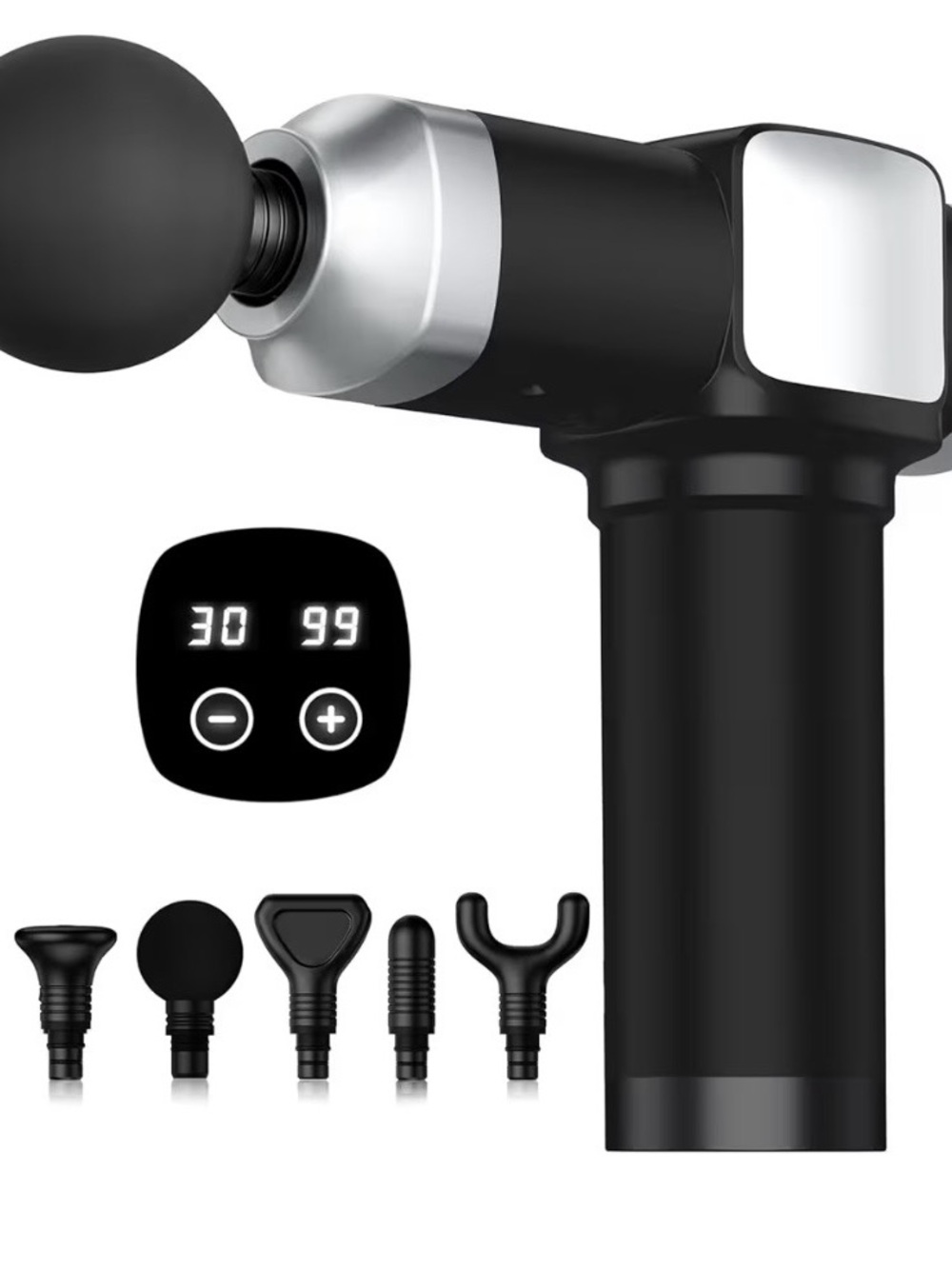 Deep Tissue Massage Gun: 30 Speeds and 6 Heads